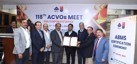 SAIL achieves ABMS Certification for all its Plants and Units
